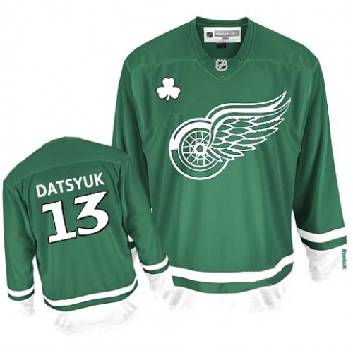 red wings green jersey
