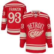 Reebok Detroit Red Wings 93 Men's Johan Franzen Red Premier 2014 Winter Classic NHL Jersey