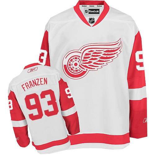 Reebok Detroit Red Wings 93 Men's Johan Franzen White Premier Away NHL Jersey Reebok Detroit Red Wings 93 Men's Johan Franzen White Premier Away NHL Jersey