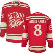 Reebok Detroit Red Wings 8 Men's Justin Abdelkader Red Authentic 2014 Winter Classic NHL Jersey