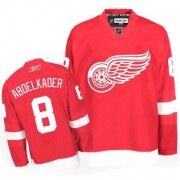 Reebok Detroit Red Wings 8 Men's Justin Abdelkader Red Authentic Home NHL Jersey