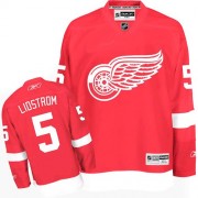 Reebok Detroit Red Wings 5 Men's Nicklas Lidstrom Red Premier Home NHL Jersey