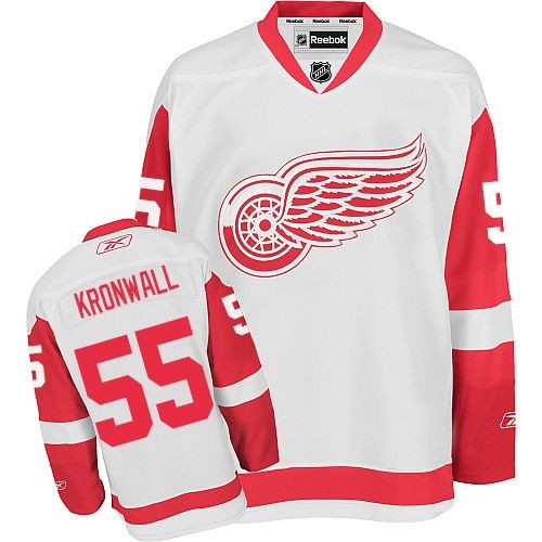 Reebok Detroit Red Wings 55 Men's Niklas Kronwall White Authentic Away NHL Jersey Reebok Detroit Red Wings 55 Men's Niklas Kronwall White Authentic Away NHL Jersey