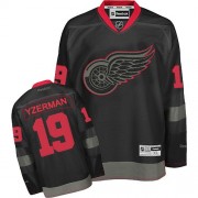 Reebok Detroit Red Wings 19 Men's Steve Yzerman Black Ice Premier NHL Jersey