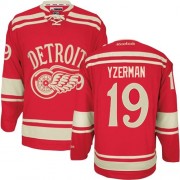 Reebok Detroit Red Wings 19 Men's Steve Yzerman Red Authentic 2014 Winter Classic NHL Jersey