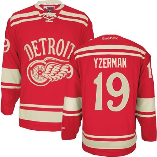 Reebok Detroit Red Wings 19 Men's Steve Yzerman Red Premier 2014 Winter Classic NHL Jersey