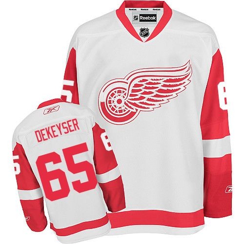 Reebok Detroit Red Wings 65 Men's Danny DeKeyser White Authentic Away NHL Jersey Reebok Detroit Red Wings 65 Men's Danny DeKeyser White Authentic Away NHL Jersey