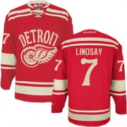 Reebok Detroit Red Wings 7 Men's Ted Lindsay Red Authentic 2014 Winter Classic NHL Jersey