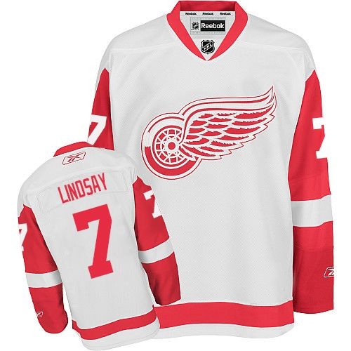 Reebok Detroit Red Wings 7 Men's Ted Lindsay White Authentic Away NHL Jersey Reebok Detroit Red Wings 7 Men's Ted Lindsay White Authentic Away NHL Jersey