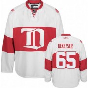 Reebok Detroit Red Wings 65 Men's Danny DeKeyser White Authentic Third NHL Jersey