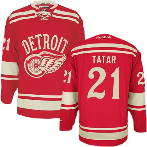Reebok Detroit Red Wings 21 Men's Tomas Tatar Red Premier 2014 Winter Classic NHL Jersey
