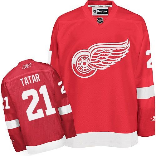 Reebok Detroit Red Wings 21 Men's Tomas Tatar Red Premier Home NHL Jersey