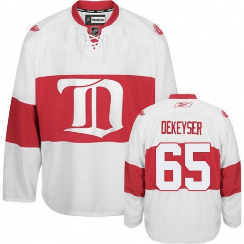 Reebok Detroit Red Wings 65 Men's Danny DeKeyser White Premier Third NHL Jersey Reebok Detroit Red Wings 65 Men's Danny DeKeyser White Premier Third NHL Jersey