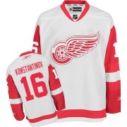 Reebok Detroit Red Wings 16 Men's Vladimir Konstantinov White Authentic Away NHL Jersey
