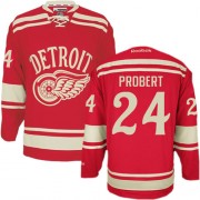 Reebok Detroit Red Wings 24 Men's Bob Probert Red Authentic 2014 Winter Classic NHL Jersey