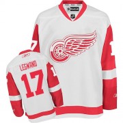 Reebok Detroit Red Wings 17 Men's David Legwand White Authentic Away NHL Jersey
