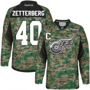 Reebok Detroit Red Wings 40 Men's Henrik Zetterberg Camo Premier Veterans Day Practice NHL Jersey Reebok Detroit Red Wings 40 Men's Henrik Zetterberg Camo Premier Veterans Day Practice NHL Jersey