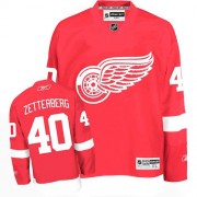 Reebok Detroit Red Wings 40 Men's Henrik Zetterberg Red Authentic Home NHL Jersey