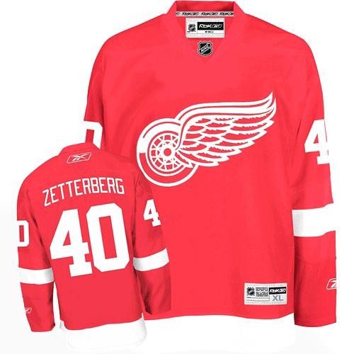 Reebok Detroit Red Wings 40 Men's Henrik Zetterberg Red Authentic Home NHL Jersey Reebok Detroit Red Wings 40 Men's Henrik Zetterberg Red Authentic Home NHL Jersey